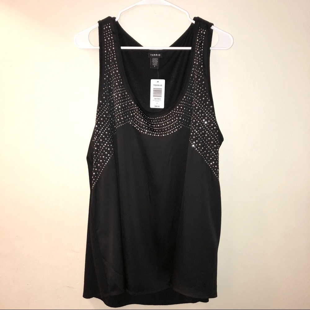 Embellished Plus Top - NWT - TORRID